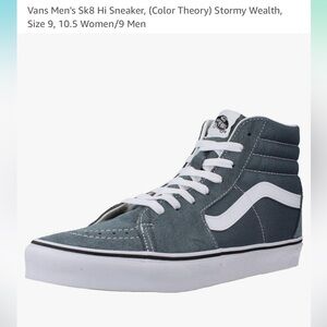Vans Men's Sk8 Hi Sneaker, (Color Theory) Stormy Wealth,